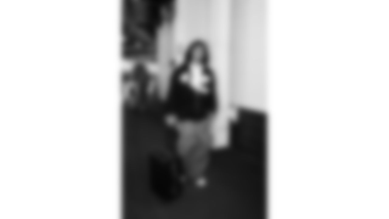 Kansas City Chiefs wide receiver Nikko Remigio (81) arrives prior to a week 11 NFL Football game against the Denver Broncos on Sunday, November 16, 2025 in Denver, Colorado.