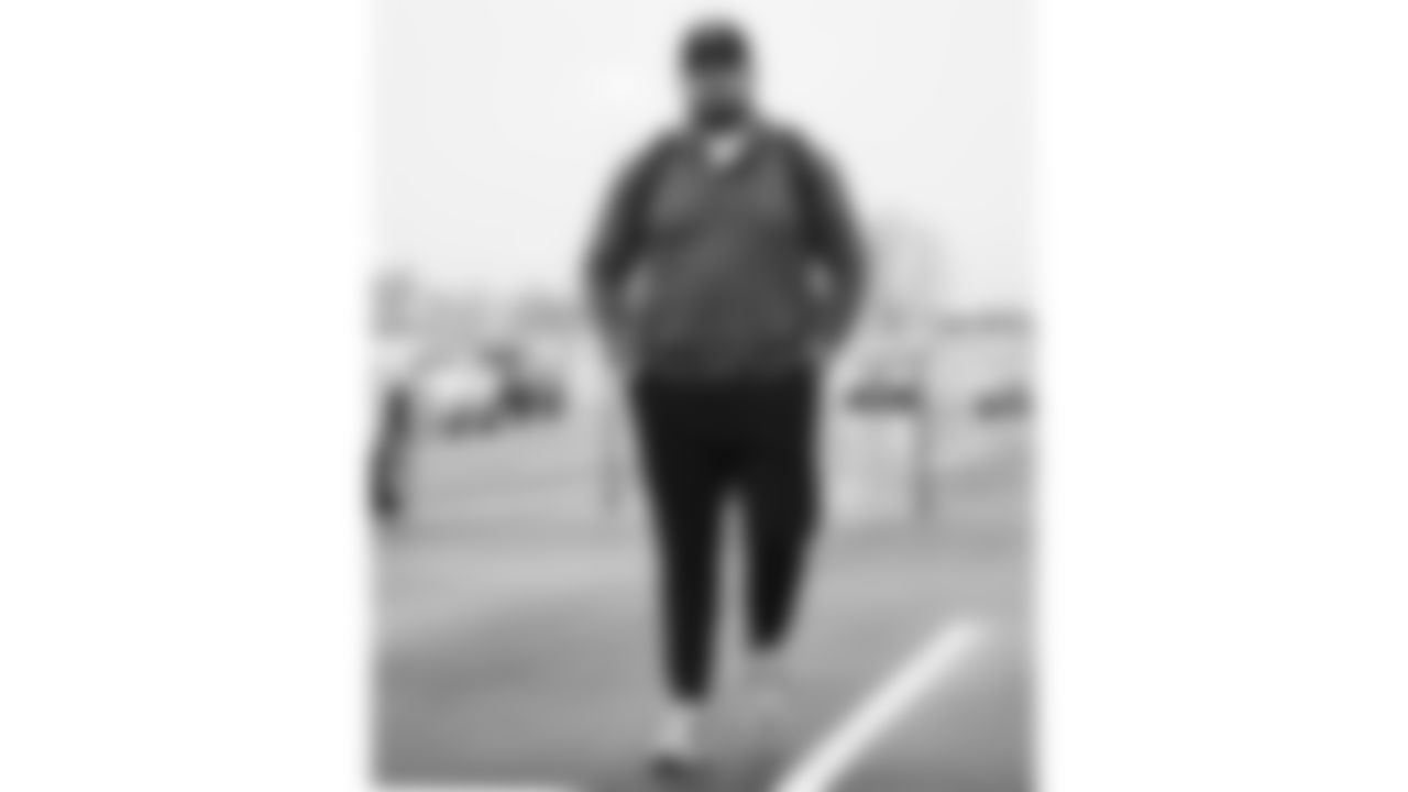 Kansas City Chiefs offensive lineman Mike Caliendo (66) arrives prior to an NFL week 17 matchup against the Denver Broncos, Thursday, December 25, 2025.