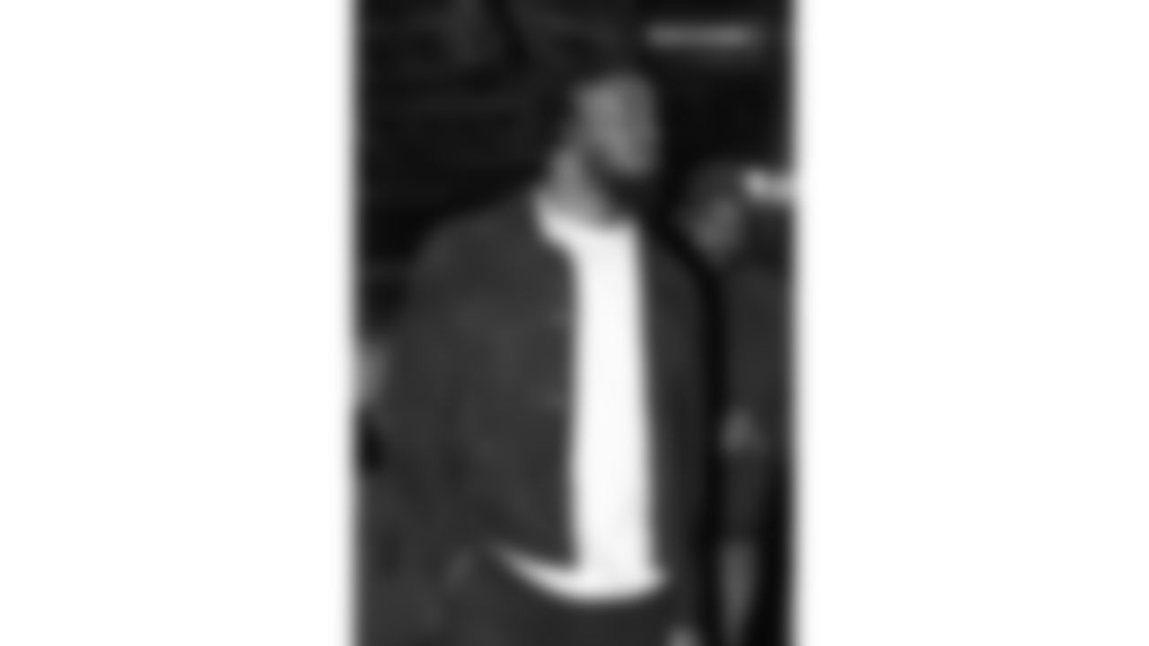 Kansas City Chiefs defensive end Mike Danna (51) arrives at Nissan Stadium prior to a week 16 NFL Football game against the Tennessee Titans on Sunday, December 21, 2025 in Nashville, Tennessee.