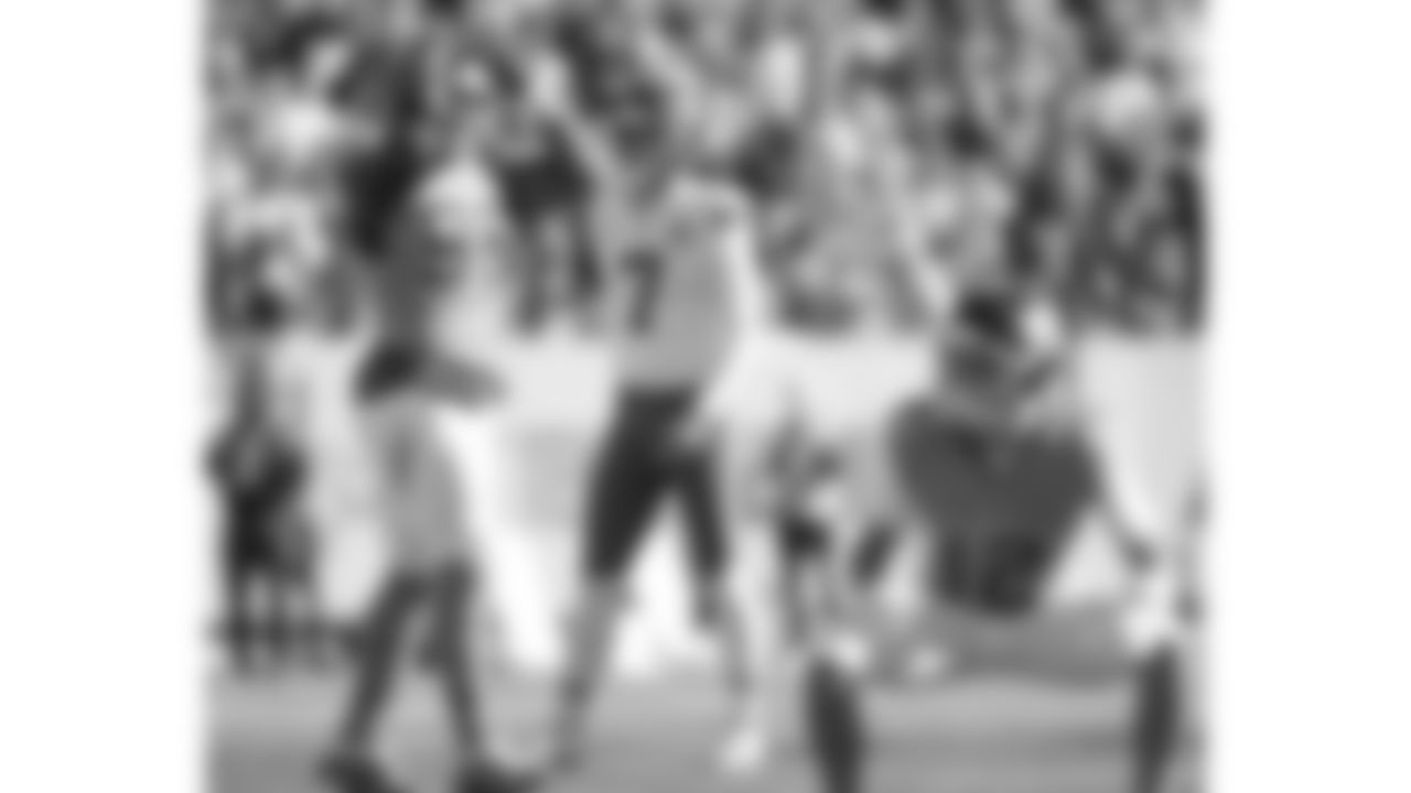 Kansas City Chiefs kicker Harrison Butker (7) watches his field goal attempt during a week 16 NFL Football game against the Tennessee Titans on Sunday, December 21, 2025 in Nashville, Tennessee.