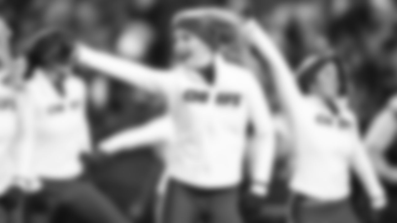 Kansas City Chiefs Cheerleaders perform during a week 14 NFL Football game against the Houston Texans on Sunday, December 7, 2025 in Kansas City, MO.