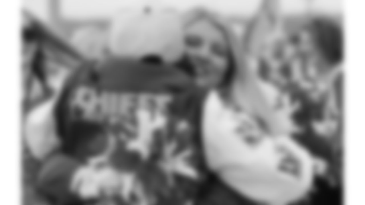 Kansas City Chiefs Alumni Cheerleaders in the pregame parade prior to a week 12 NFL Football game against the Indianapolis Colts on Sunday, November 23, 2025 in Kansas City, MO.