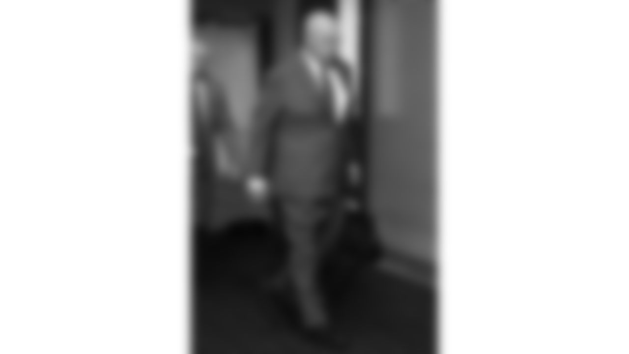 Kansas City Chiefs Head Coach Andy Reid arrives prior to a week 5 NFL football game against the Jacksonville Jaguars, Monday, October 6, 2025, in Jacksonville, FL.