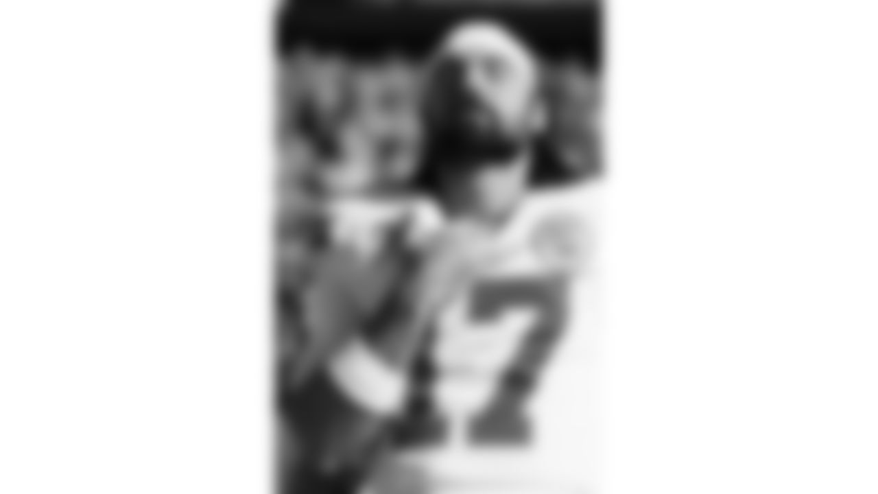 Kansas City Chiefs quarterback Gardner Minshew (17) during the National Anthem prior to a week 16 NFL Football game against the Tennessee Titans on Sunday, December 21, 2025 in Nashville, Tennessee.