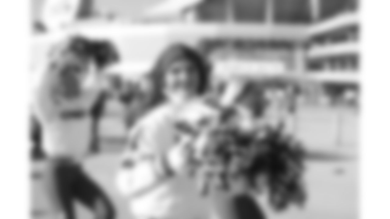 Kansas City Chiefs Cheerleaders prior to a week 15 NFL Football game against the Los Angeles Chargers on Sunday, December 14, 2025 in Kansas City, MO.