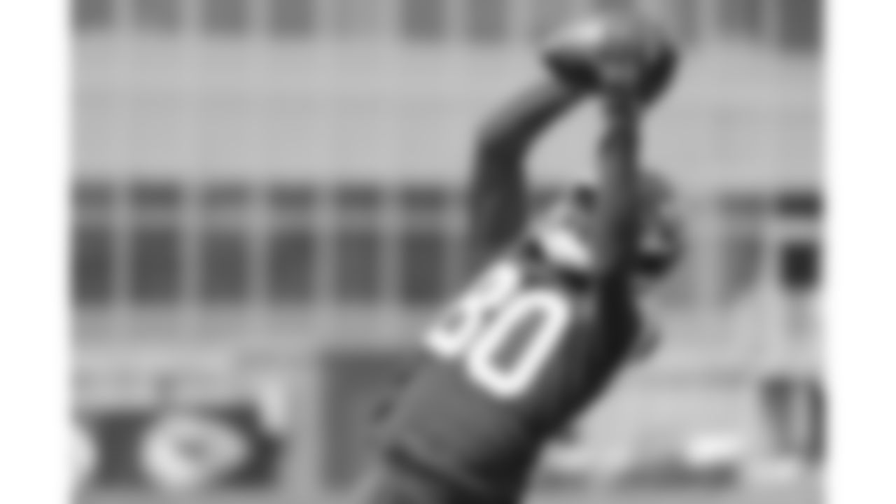 Kansas City Chiefs wide receiver Elijhah Badger (80) practices during phase 3 of OTAs on Wednesday, June 4, 2025 in Kansas City, MO.
