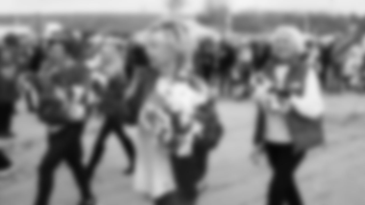 Kansas City Chiefs Alumni Cheerleaders in the pregame parade prior to a week 12 NFL Football game against the Indianapolis Colts on Sunday, November 23, 2025 in Kansas City, MO.