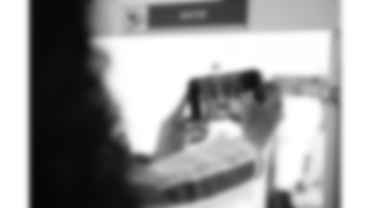 Kansas City Chiefs Cheerleaders in the locker room prior to a week 15 NFL Football game against the Los Angeles Chargers on Sunday, December 14, 2025 in Kansas City, MO.