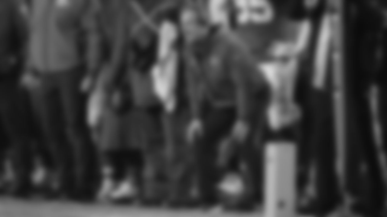 Kansas City Chiefs Defensive Coordinator Steve Spagnuolo looks on during an NFL week 14 matchup against the Houston Texans, Sunday December 7, 2025.