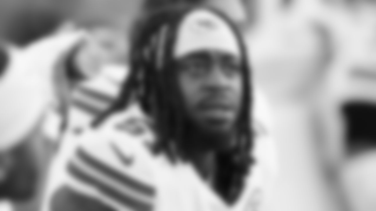 Kansas City Chiefs defensive end Mike Danna (51) on the sideline during a week 11 NFL Football game against the Denver Broncos on Sunday, November 16, 2025 in Denver, Colorado.