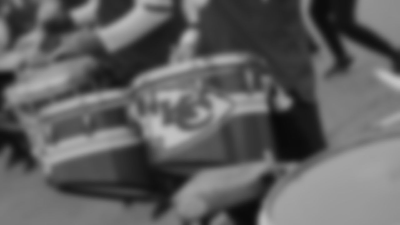 Rumble before a week 12 NFL football game against the Indianapolis Colts, Sunday, November 23, 2025 in Kansas City, MO.