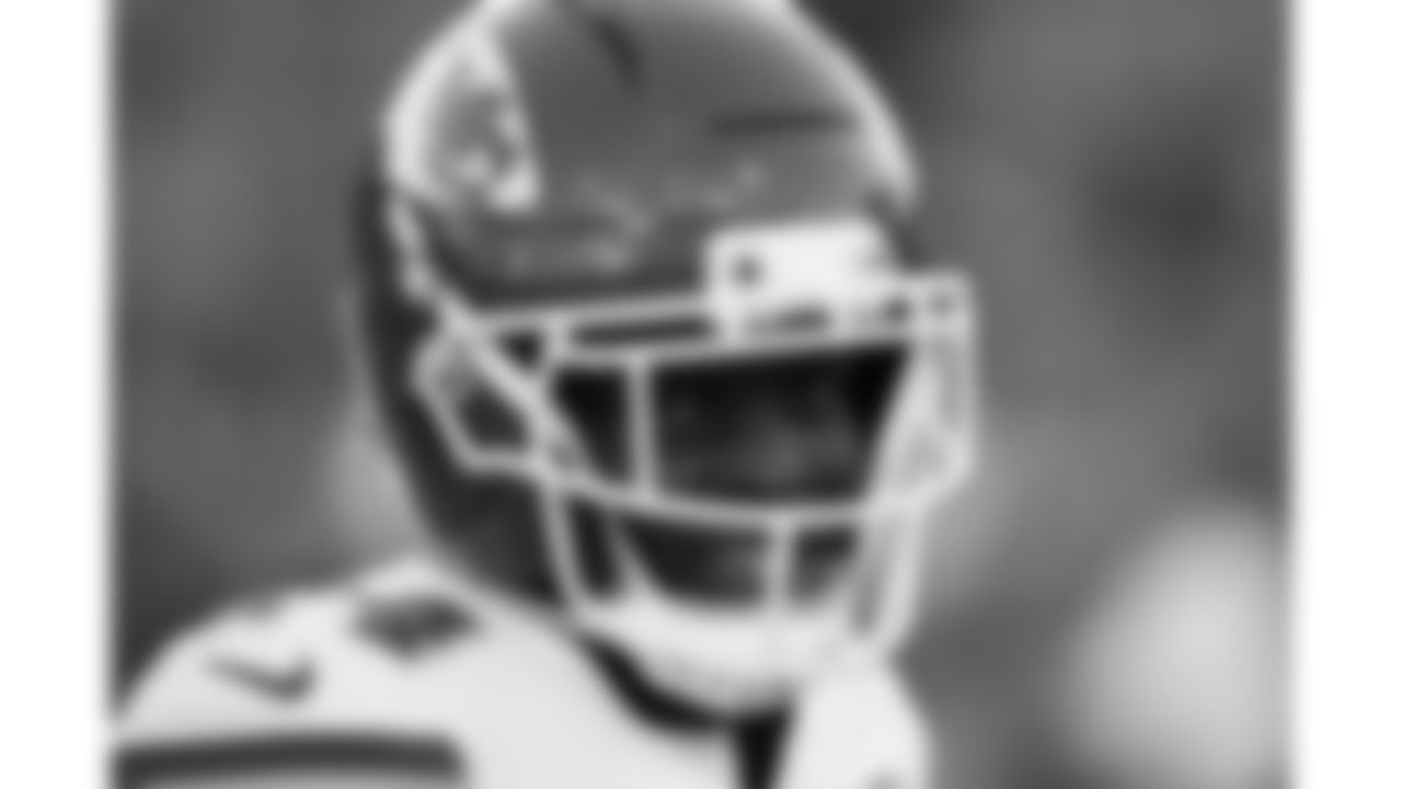 Kansas City Chiefs running back Brashard Smith (24) prior to a week 9 NFL football game against the Buffalo Bills, Sunday, November 2, 2025 in Buffalo, NY