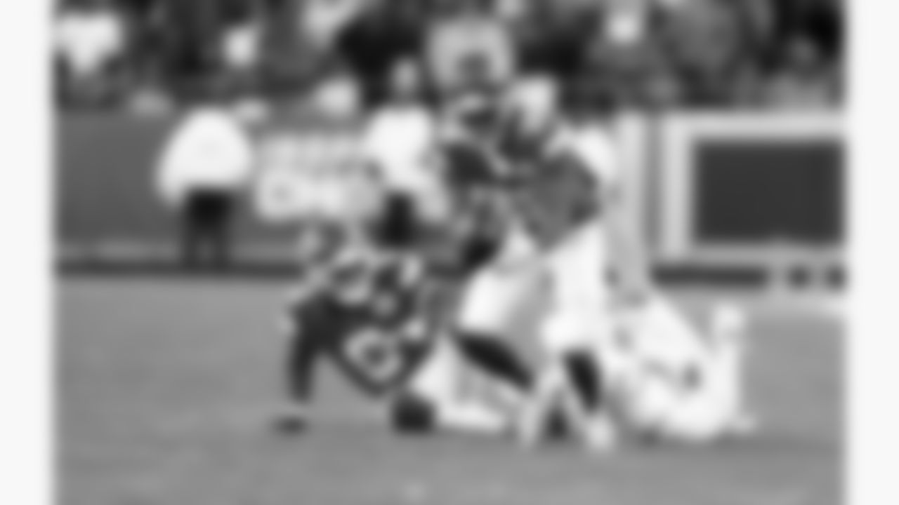 Kansas City Chiefs defensive back Kevin Knowles (38) retrieves a loose ball during a week 15 NFL football game against the Los Angeles Chargers, Sunday, December 14, 2025 in Kansas City, MO.