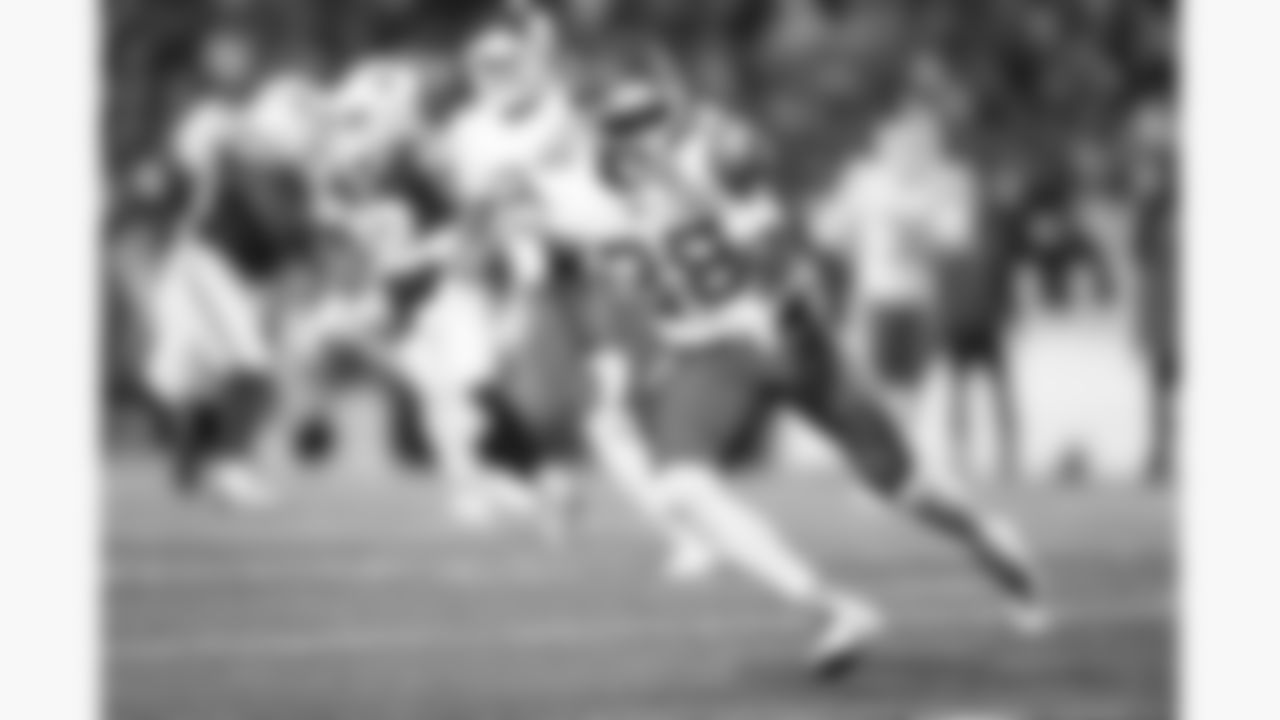 Kansas City Chiefs defensive back Kevin Knowles (38) in action during a week 9 NFL football game against the Buffalo Bills, Sunday, November 2, 2025 in Buffalo, NY.