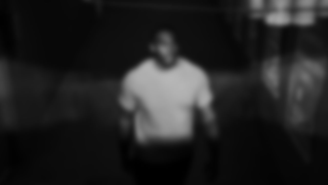 Kansas City Chiefs tackle Chukwuebuka Godrick (72) walks down the 50-yard tunnel prior to a week 17 NFL football game against the Denver Broncos, Thursday, December 25, 2025 in Kansas City, MO.