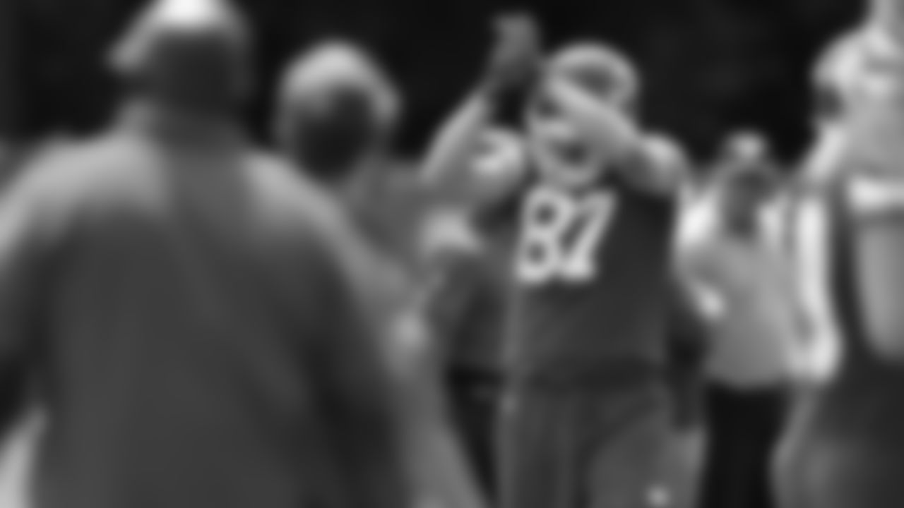 Kansas City Chiefs tight end Travis Kelce (87) at practice during day 1 of minicamp on Tuesday, June 11, 2024 in Kansas City, MO.