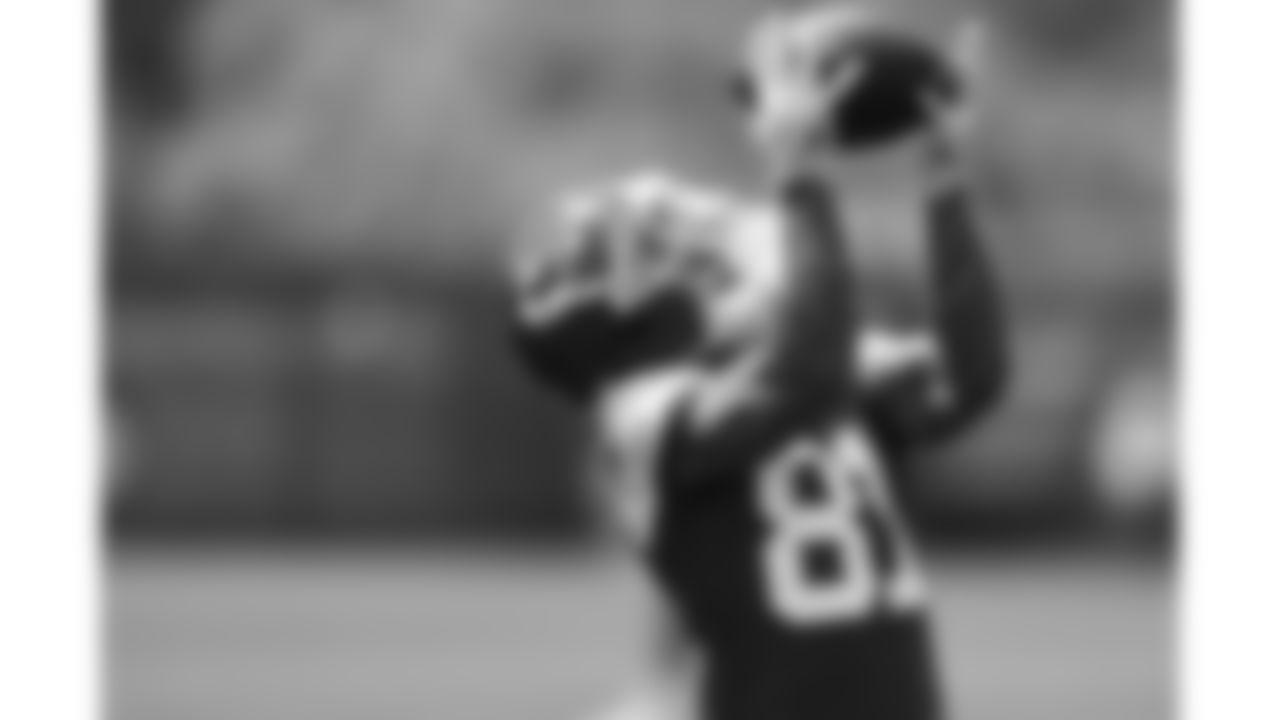 Kansas City Chiefs wide receiver Nikko Remigio (81) at practice during phase 3 OTAs on Wednesday, June 11, 2025 in Kansas City, MO.