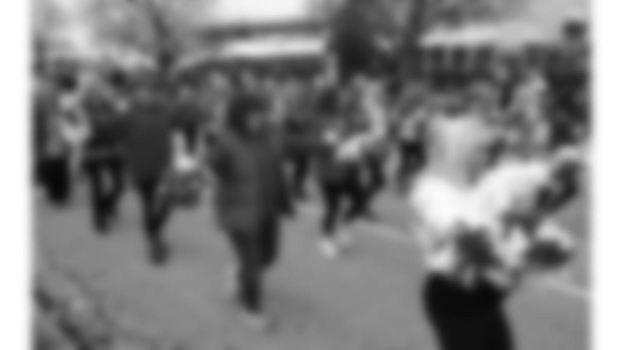 Kansas City Chiefs Alumni Cheerleaders in the pregame parade prior to a week 12 NFL Football game against the Indianapolis Colts on Sunday, November 23, 2025 in Kansas City, MO.