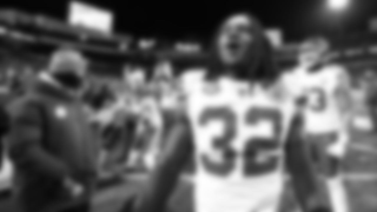 Kansas City Chiefs linebacker Nick Bolton (32) during the NFL Divisional Playoff football game against the Buffalo Bills, January 21, 2024 in Buffalo.
