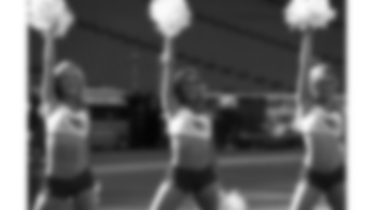 Kansas City Chiefs Cheerleaders prior to the week 6 NFL football game against the Detroit Lions, Sunday, October 12, 2025 in Kansas City, MO.