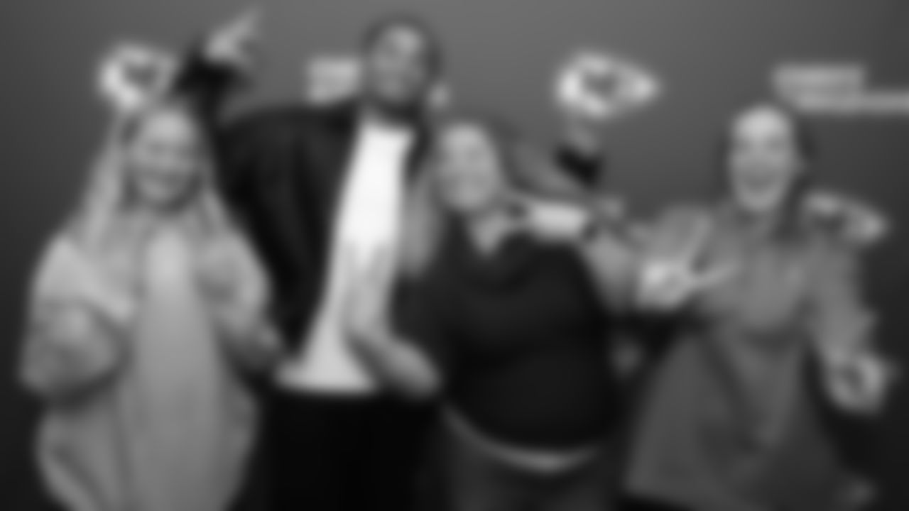 The Kansas City Chiefs fans attend the reveal of cornerback Trent McDuffies (22) My Cause My Cleats at the Solace House in Shawnee Mission, Kansas on Tuesday, November 11, 2025.