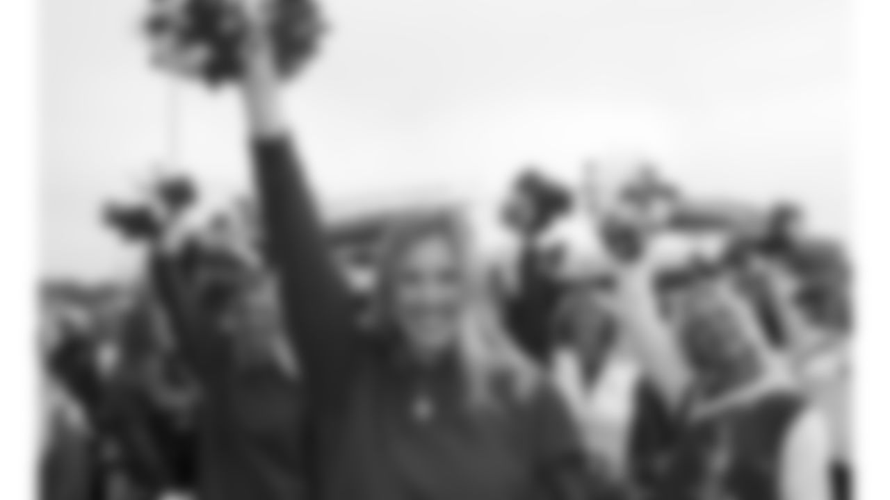 Kansas City Chiefs Alumni Cheerleaders in the pregame parade prior to a week 12 NFL Football game against the Indianapolis Colts on Sunday, November 23, 2025 in Kansas City, MO.