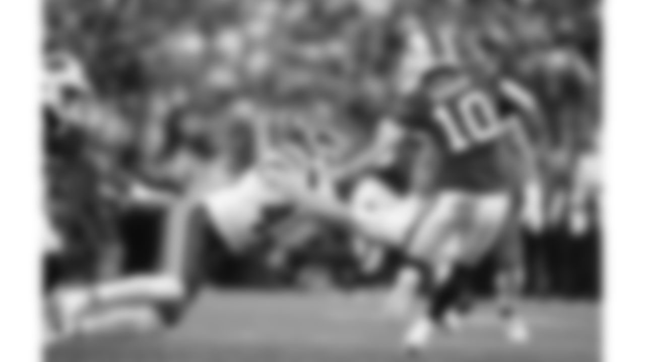 Kansas City Chiefs linebacker Jack Cochrane (43) makes a tackle during a week 9 NFL football game against the Buffalo Bills, Sunday, November 2, 2025 in Buffalo, NY