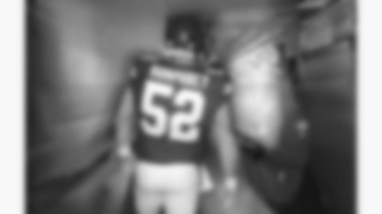 Kansas City Chiefs center Creed Humphrey (52) waits in the tunnel to run out prior to a week 14 NFL football game against the Houston Texans, Sunday, December 7, 2025 in Kansas City, MO.