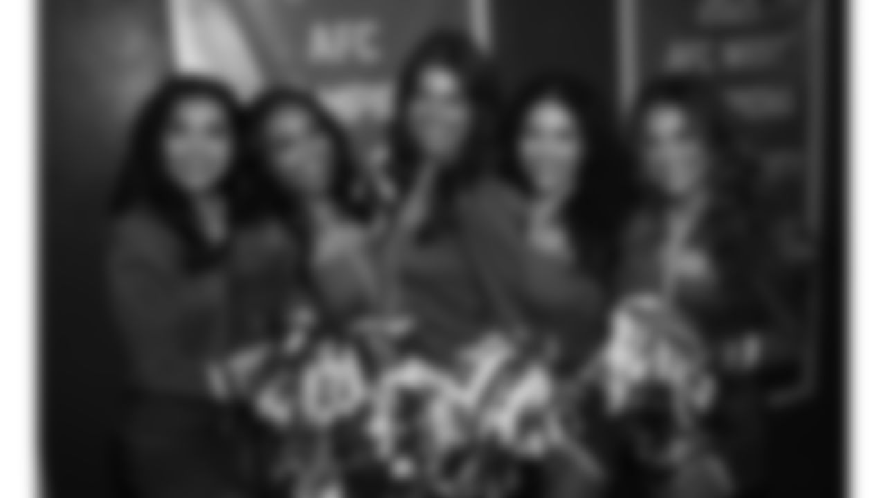 The Kansas City Chiefs Cheerleaders and Entertainment teams prior to a week 17 NFL Football game against the Denver Broncos on December 25, 2025 in Kansas City, MO.