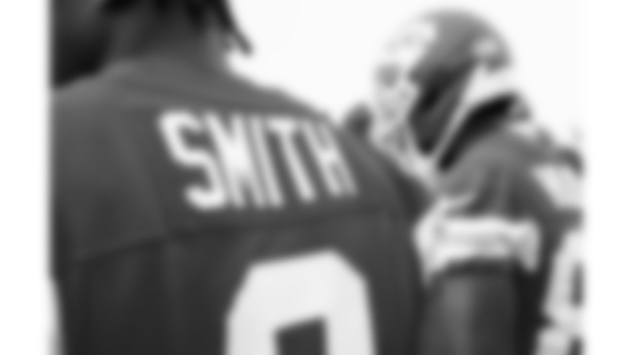 Kansas City Chiefs wide receiver Key'Shawn Smith (8) during day 11 of training camp practice on Sunday, August 3, 2025.