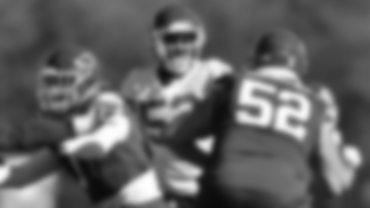 Kansas City Chiefs defensive end BJ Thompson (53) during in-season practice on Friday, November 17, 2023 in Kansas City, MO.