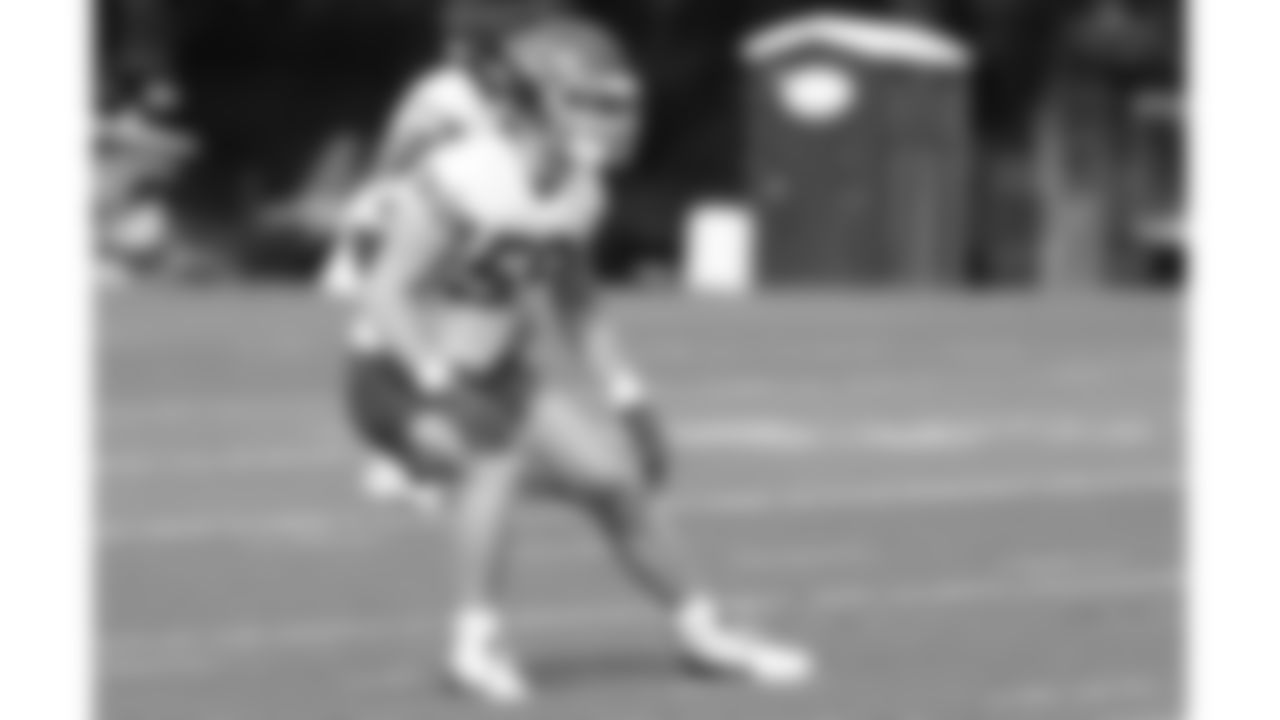 Kansas City Chiefs linebacker Cooper McDonald (59) on the field during training camp on day 1 of practice, Tuesday July 22, 2025