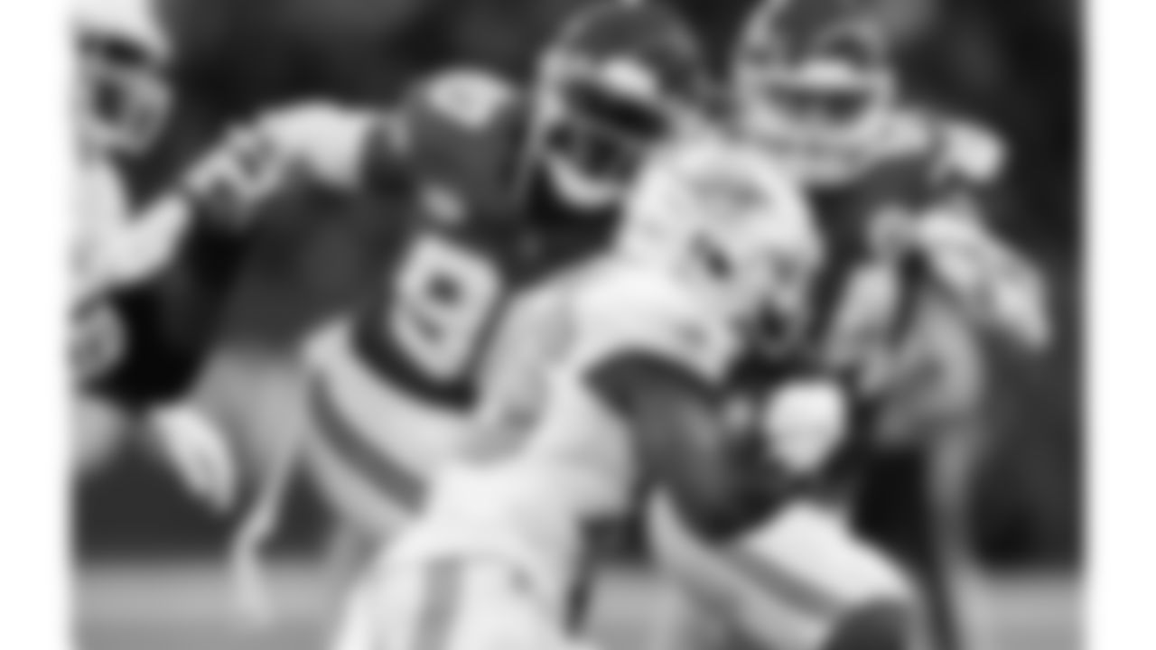 Kansas City Chiefs defensive end Charles Omenihu (90) in action during the regular season Week 9 NFL Football Game on Sunday, November 5, 2023 at Deutsche Bank Park in Frankfurt, Germany.