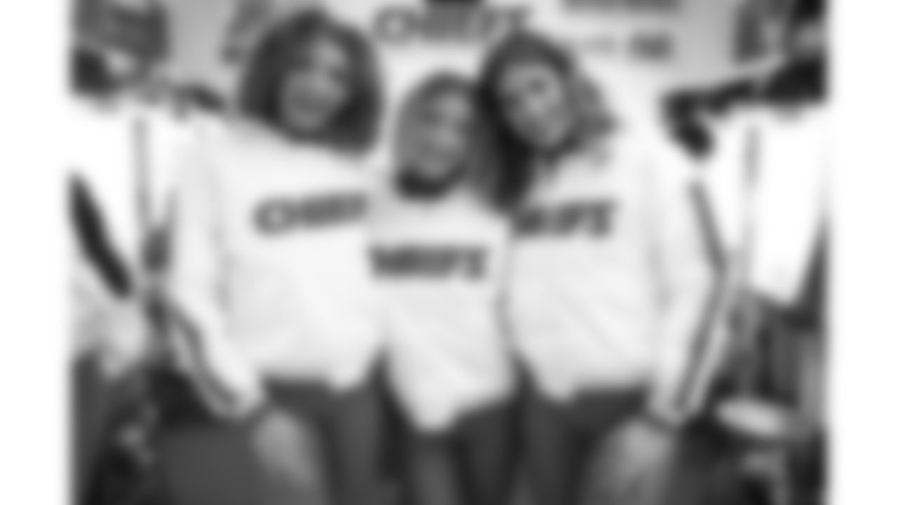 Kansas City Chiefs Cheerleaders in the locker room prior to a week 14 NFL Football game against the Houston Texans on Sunday, December 7, 2025 in Kansas City, MO.