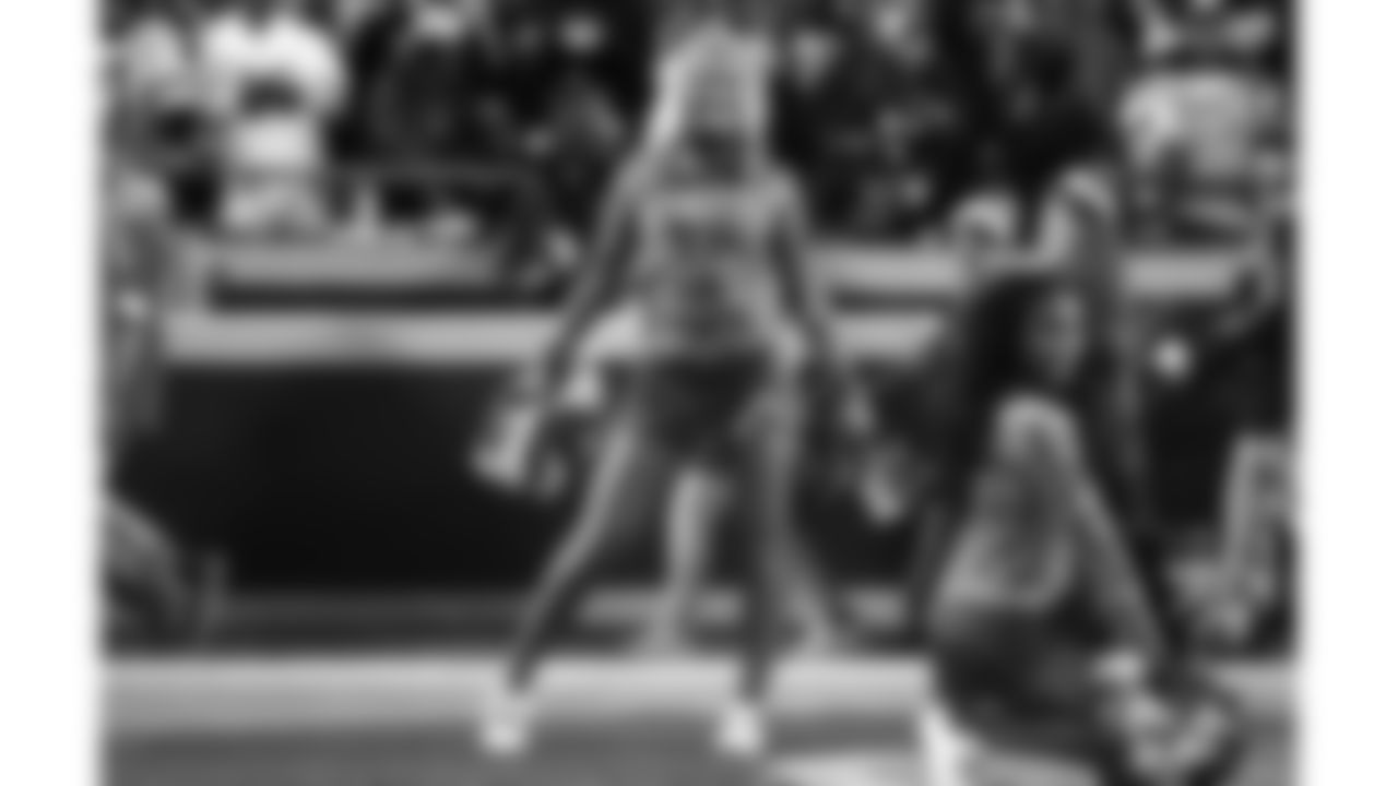 A Kansas City Chiefs Cheerleader during a week 8 NFL football game against the Washington Commanders, Monday, October 27, 2025, in Kansas City, MO.