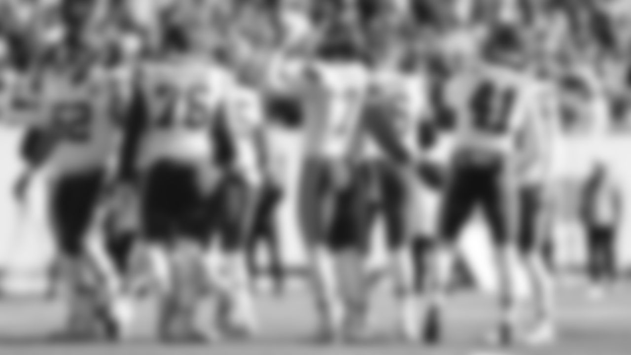 Kansas City Chiefs kicker Harrison Butker (7) celebrates a field goal during a week 16 NFL Football game against the Tennessee Titans on Sunday, December 21, 2025 in Nashville, Tennessee.