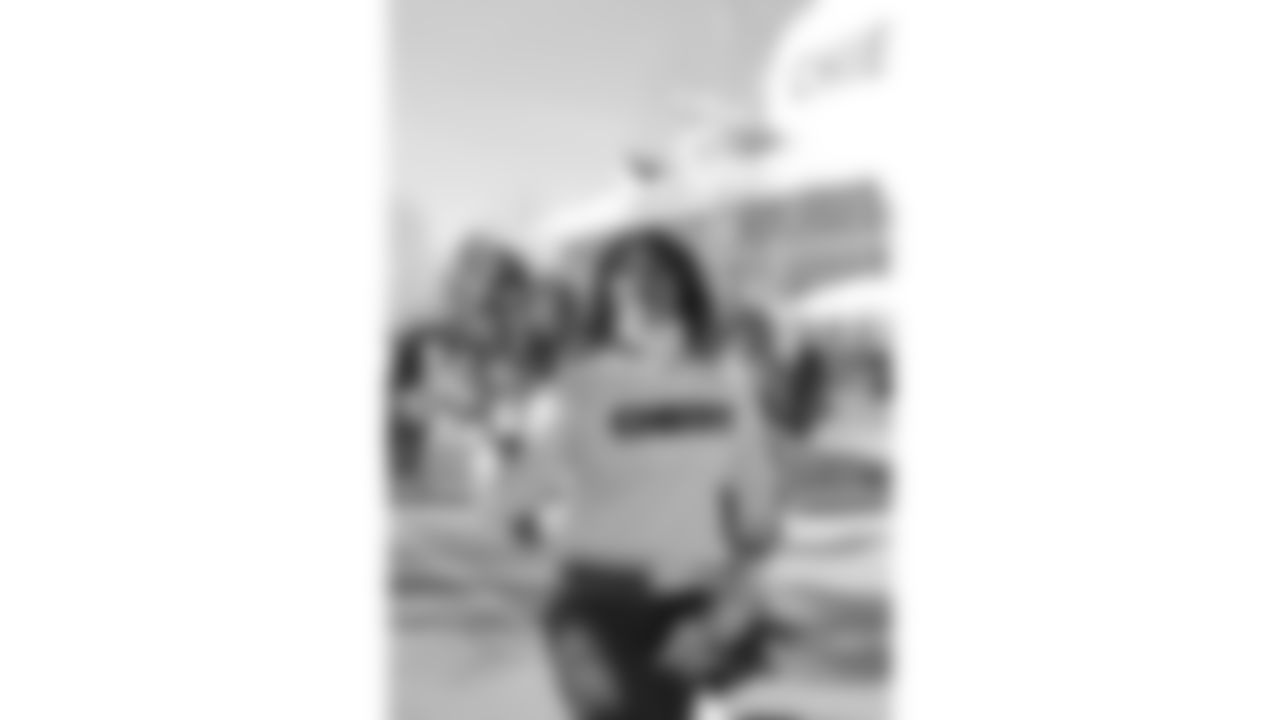 Kansas City Chiefs Cheerleaders prior to a week 15 NFL Football game against the Los Angeles Chargers on Sunday, December 14, 2025 in Kansas City, MO.