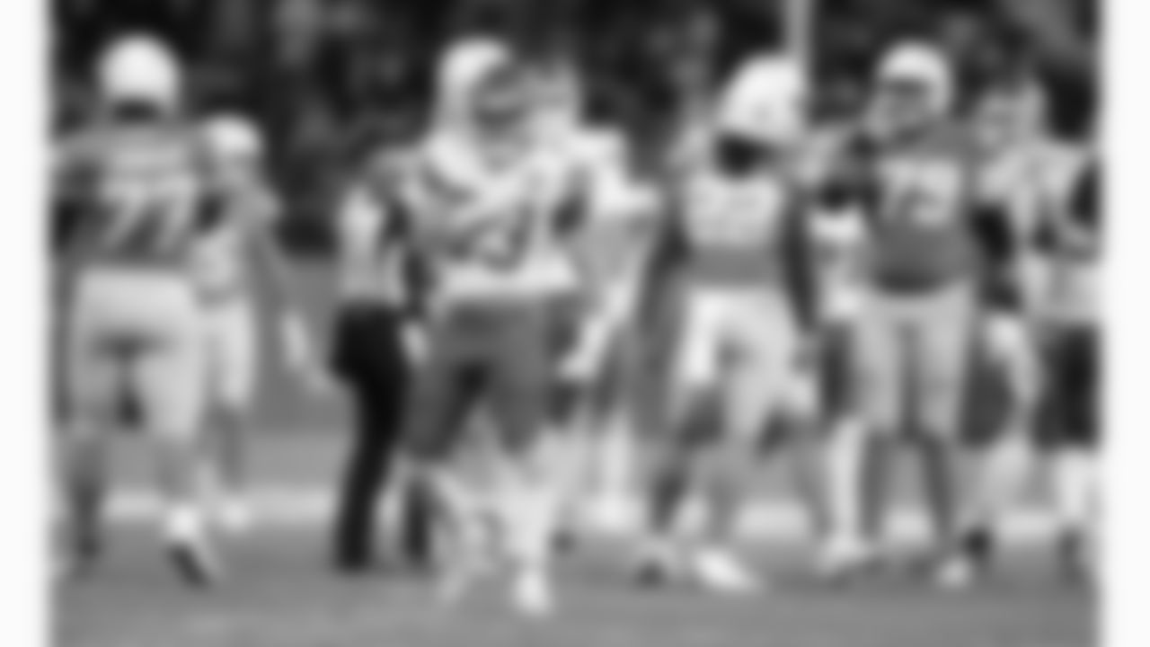 Kansas City Chiefs middle linebacker Drue Tranquill (23) celebrates a tackle during a week 1 NFL football game against the Los Angeles Chargers at Arena Corinthians in São Paulo, Brazil on September 5, 2025.