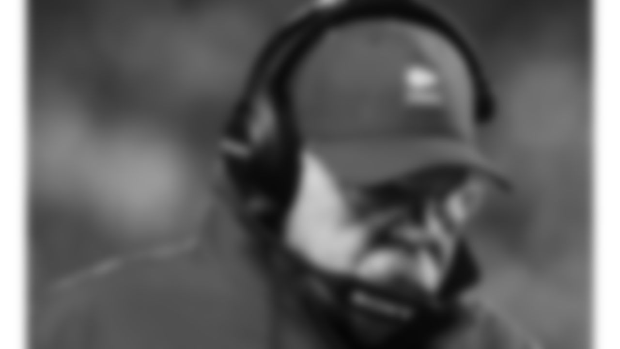 Kansas City Chiefs Head Coach Andy Reid calls in a play during an NFL week 14 matchup against the Houston Texans, Sunday December 7, 2025.