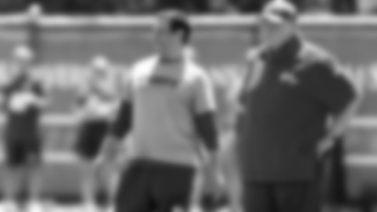 Kansas City Chiefs General Manager Brett Veach and Head Coach Andy Reid at practice during Phase 3 of OTAs on Friday, June 7, 2024 in Kansas City, Missouri.