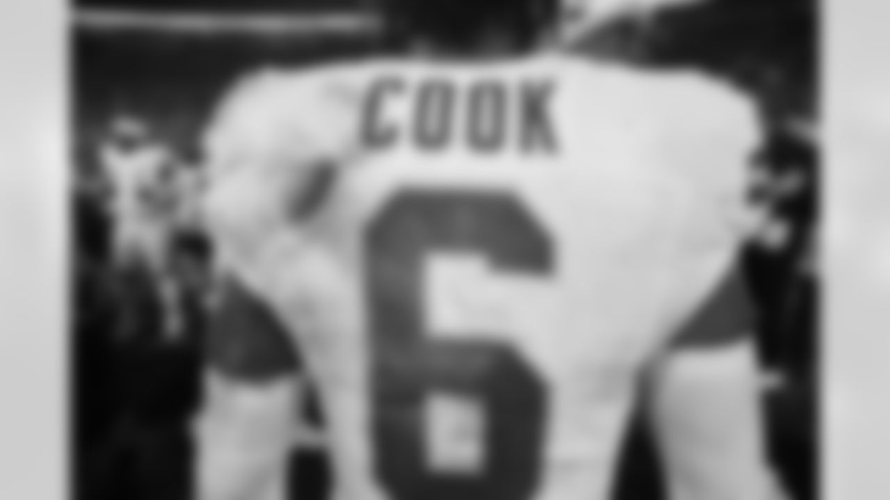 Kansas City Chiefs safety Bryan Cook (6) after a week 5 NFL football game against the Jacksonville Jaguars, Monday, October 6, 2025, in Jacksonville, FL.