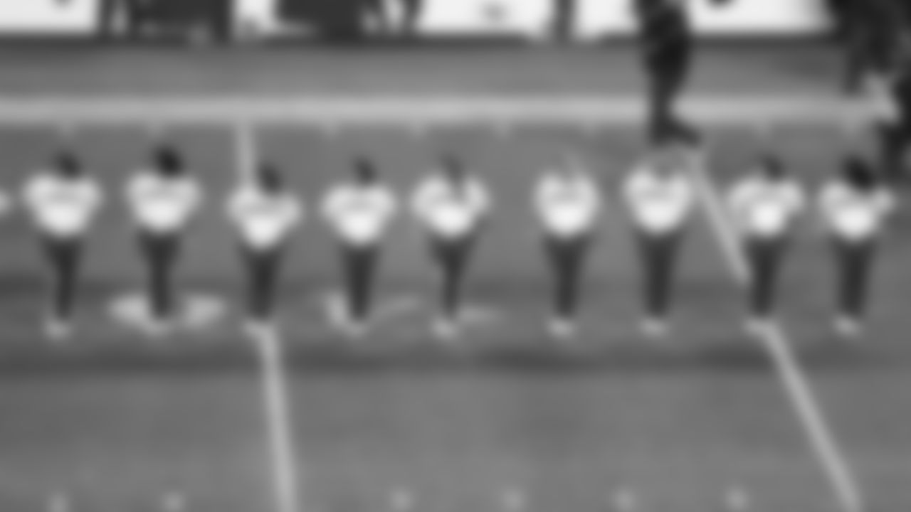 Kansas City Chiefs Cheerleaders perform on the field prior to a week 14 NFL Football game against the Houston Texans on Sunday, December 7, 2025 in Kansas City, MO.