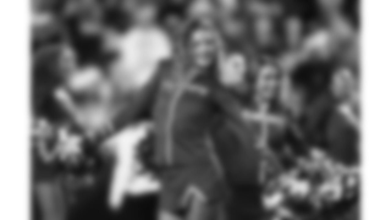 The Kansas City Chiefs Cheerleaders and Entertainment teams during a week 17 NFL Football game against the Denver Broncos on December 25, 2025 in Kansas City, MO.