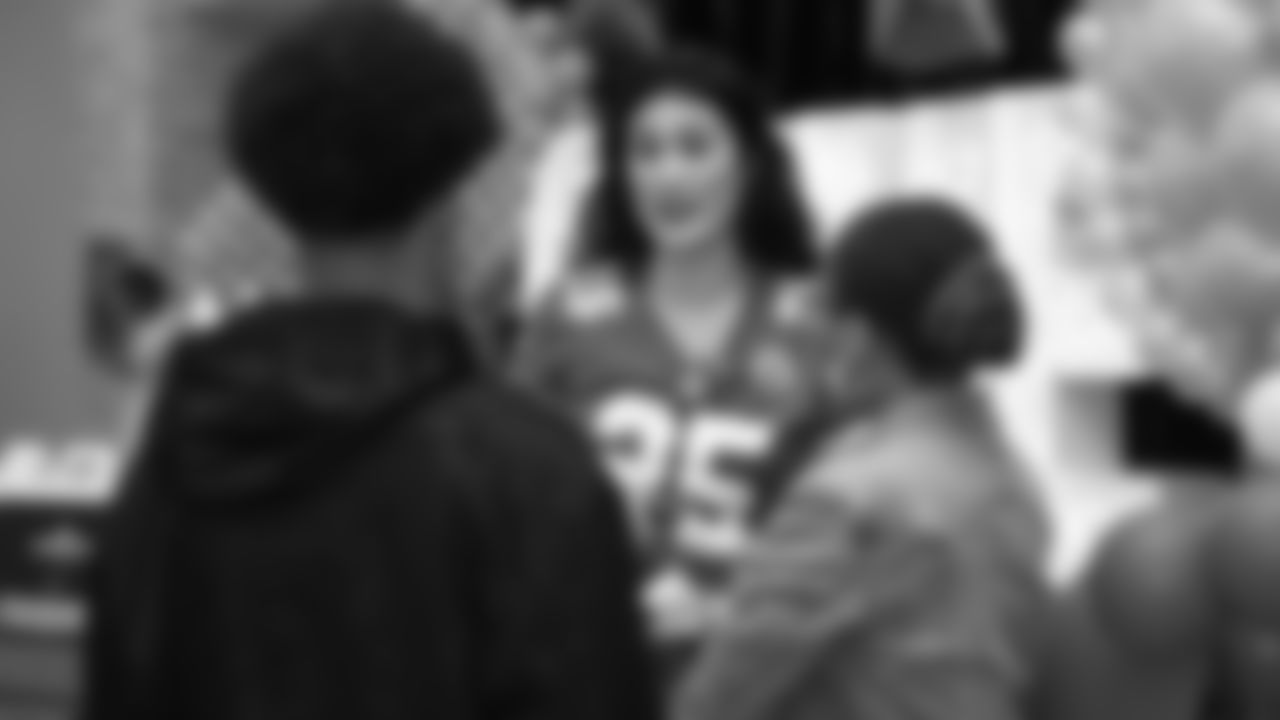 Gaming Creator Jacki Jing speaks with attendees of the Game On! event on Saturday, October 25th at Arrowhead Stadium in Kansas City, MO.