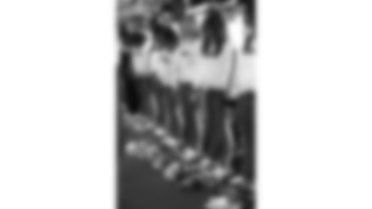 Kansas City Chiefs Cheerleaders in the locker room prior to a week 15 NFL Football game against the Los Angeles Chargers on Sunday, December 14, 2025 in Kansas City, MO.