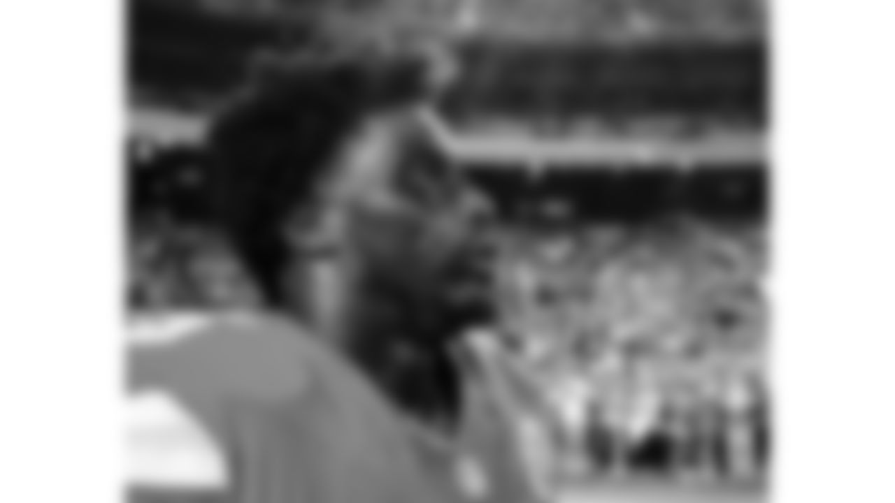 A close up portrait of Kansas City Chiefs defensive tackle Omarr Norman-Lott (55) prior to the week 6 NFL football game against the Detroit Lions, Sunday, October 12, 2025 in Kansas City, MO.