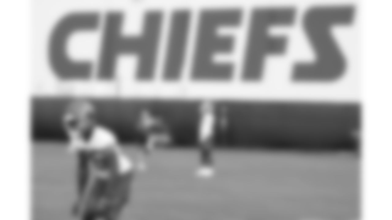 Kansas City Chiefs cornerback Jaylen Watson (35) practices during phase 3 of OTAs on Friday June 13, 2025 in Kansas City, MO.