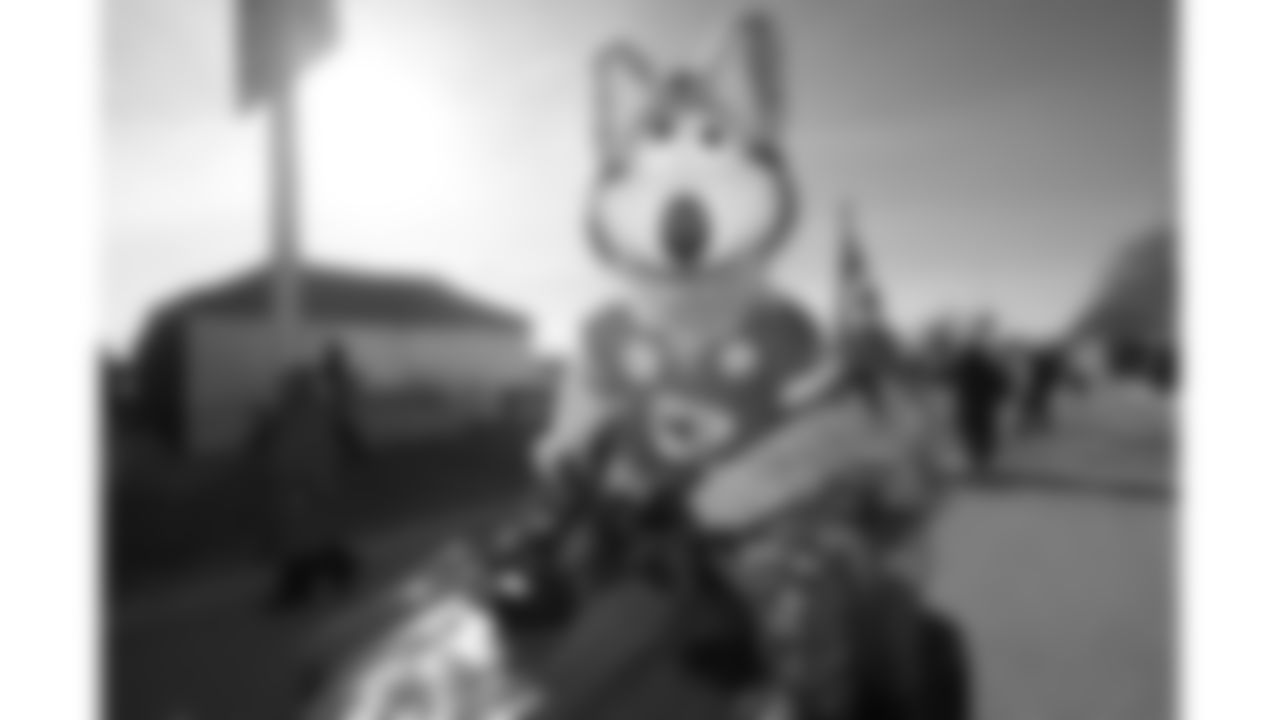 KC Wolf prior to a week 15 NFL Football game against the Los Angeles Chargers on Sunday, December 14, 2025 in Kansas City, MO.