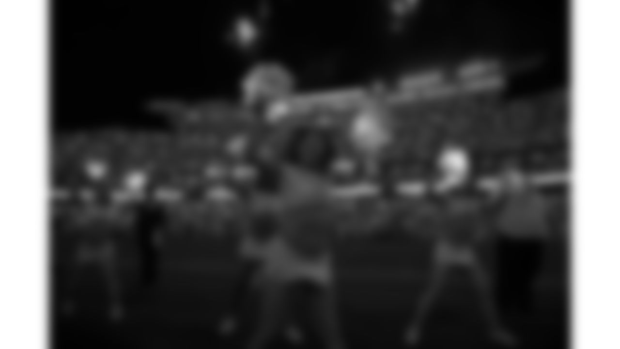 A Kansas City Chiefs Cheerleader during the week 6 NFL football game against the Detroit Lions, Sunday, October 12, 2025 in Kansas City, MO.