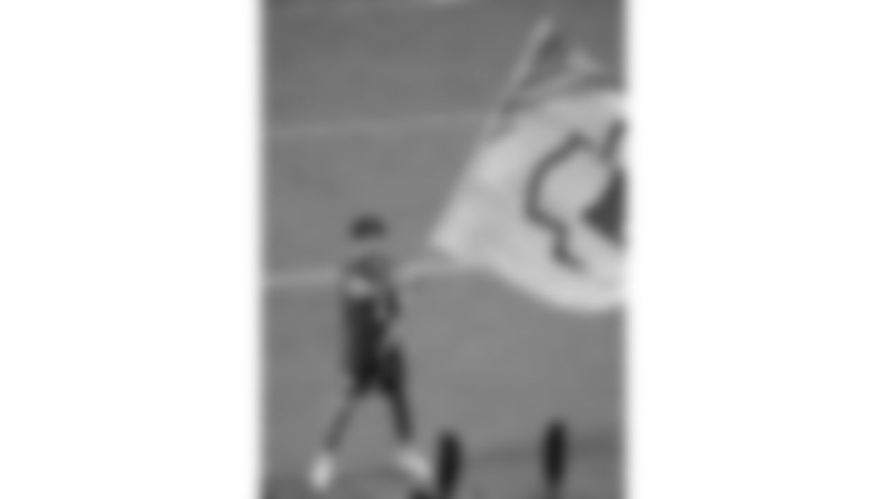 A flag runner during the week 6 NFL football game against the Detroit Lions, Sunday, October 12, 2025 in Kansas City, MO.